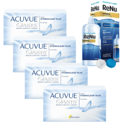Acuvue Oasys 4 Kutu + 360 ml Renu Advanced