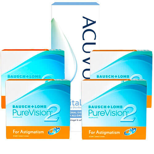 purevision 2 hd for astigmatism 4 kutu set