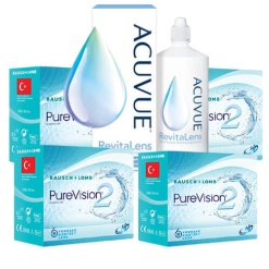 Lens Optikal - Orijinal ve Uygun Fiyatlı Lens Satın Al 67 Purevision 2 Hd Kampanyalı 4 Kutu