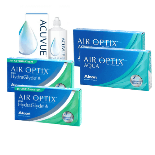 Air Optix Aqua + Air Optix Hydraglyde Astigmatism Set