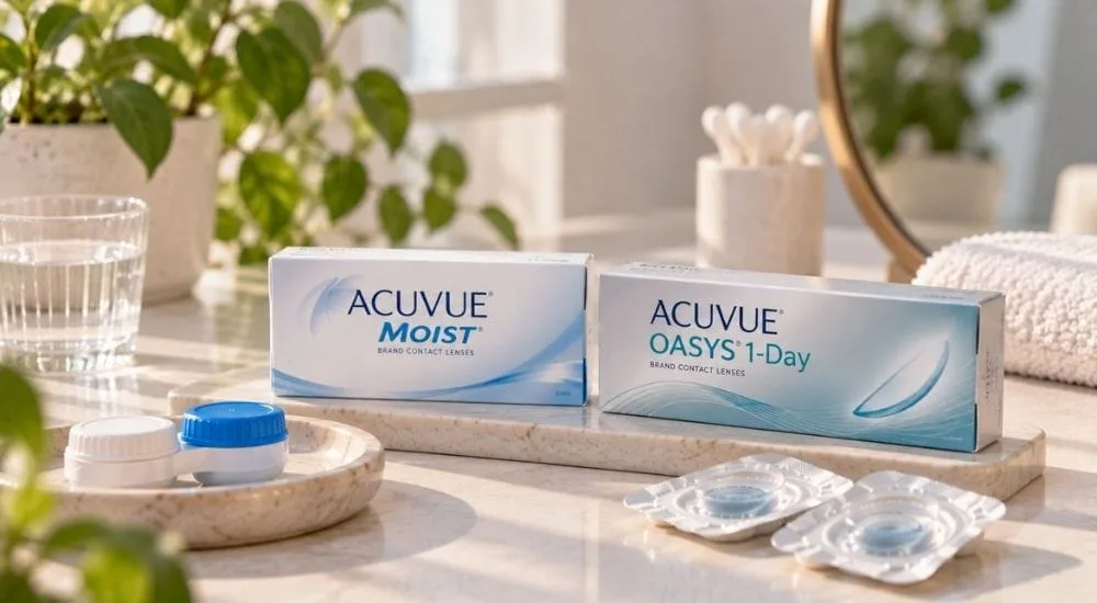 Acuvue Moist ve Acuvue Oasys 1-Day günlük lens arasındaki fark