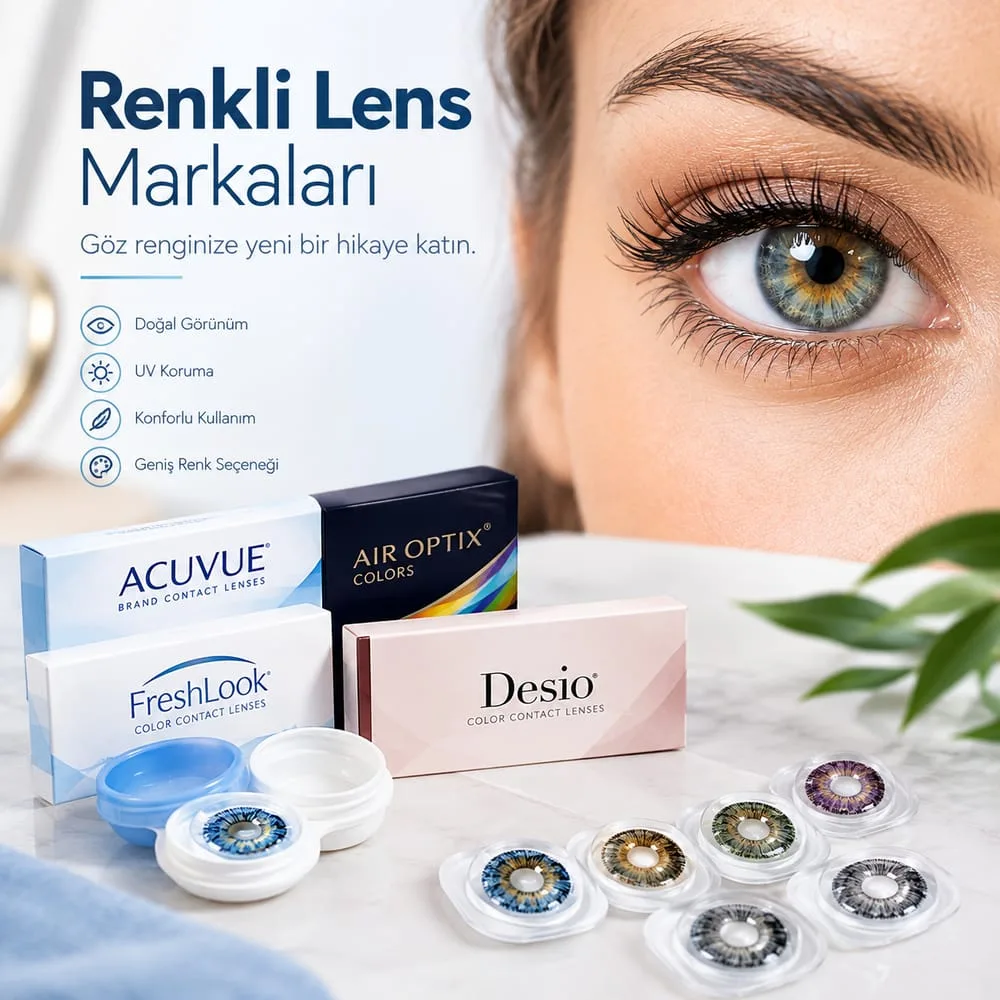 Renkli Kontakt Lens Çeşitleri ve Markaları